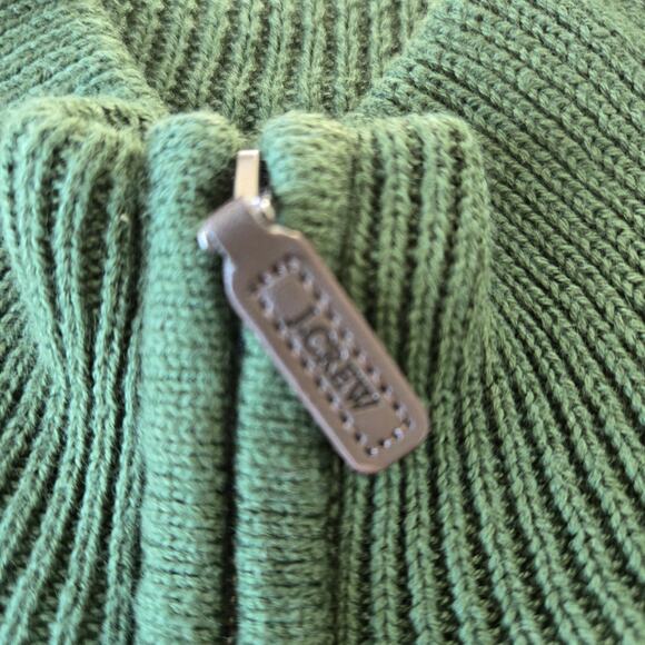 J. Crew Factory Cotton Honeycomb Knit Half-Zip Pullover Size M EUC - Picture 6 of 9